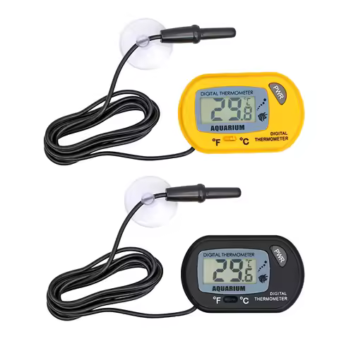Fish Tank LCD Digital Aquarium Thermometer Temperature Water Meter Aquarium Temp Detector Fish Alarm