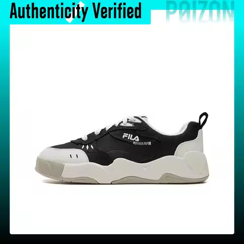 FILA Shoes FILA CHAMEO Low top Canvas Shoes Men's Black White F12M623305F-BT