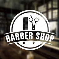 FC2026 1pc Self Adhesive Home Decor Hairdresser Sticker Haircut Shavers Barber Shop Sign Vinyl Windo
