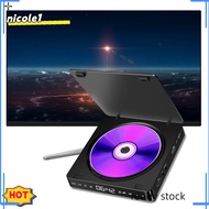 NICO Home DVD/VCD Hd Video Player Hi-fi Stereo Speakers 1080P Multi-functional Portable Mini Cd Player