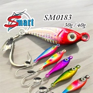 (SM0183) SMART Speed Jig 30g/40g | Light Jig Lure 3D Eyes Metal Jig / Fast Jig / Seahawk Jig Asuka J