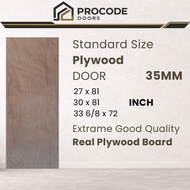 (F&W) Plywood Door / Custom/Standard Plywood Door /bilik pintu papan