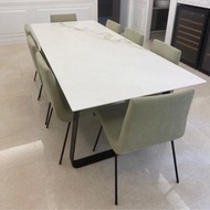 Ligne Roset dining table including 8 chairs [to be moved out by 1 Jun]