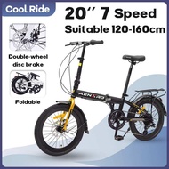 AENXRD basikal 20 inch Basikal Foldable basikal dewasa with Back seat Lipat Budak/dewasa bicycle 自行車