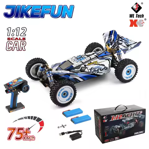 WLtoys 124017 RC Car 75KM/H 2.4G Brushless Remote Control Vehicle 4WD Electric High Speed Racing Dri