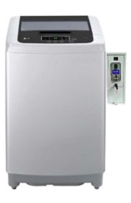 เครื่องซักผ้าหยอดเหรียญฝาบน LG  Smart Inverter รับเหรียญ10 ตั้งราคาได้ ตั้งระดับน้ำได้ ประหยัดพลังงา