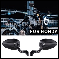 For HONDA CB650R CB300R CB1000R CB750F CB350 CB1300 Motorcycle Rearview Mirror Adjustable Short Arm 