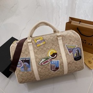 Hot Selling COA Korean Unisex Handbag Large Capacity Short Distance Travel Bag Trendy Printed Shoulder Crossbody Bag