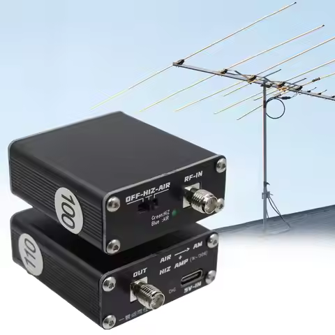 118MHz -138MHz aviation band AIR frequency converter To Shortwave HF band + high resistance amplifie