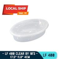 LF500 400ml Clear Oval Leche Flan Container – Eco-Friendly Environmental Food Storage