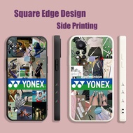Casing For Huawei Y6P Y7 Y7A Y6 Pro Honor 50 Lite 2019 Yonex Badminton badmintongirl racket OAP01 Phone Case Square Edge