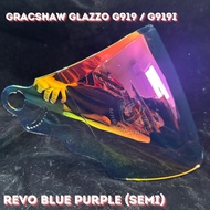 GRACSHAW GLAZZO G919/G919i VISOR (AKILA OEM) VISOR SIANG MALAM (OPEN FACE HELMET) (SEMI BASE)