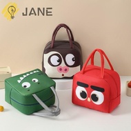 JANE Cartoon Lunch Bag,  Cloth Portable Insulated Lunch Box Bags,  Lunch Box Accessories Thermal Thermal Bag Tote Food Small Cooler Bag