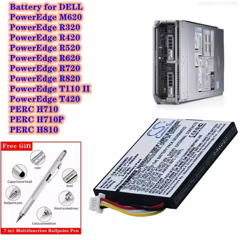 RAID Controller Battery 830mAh 7VJMH for DELL PERC H710, H710P, H810, PowerEdge M620, R320,R420,R520