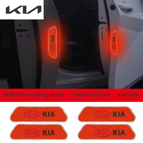 4 tablets Car door reflective stickers car stickers body decoration stickers modified For Kia K3 K2 