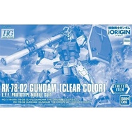 BANDAI PB HG 1/144 HGGTO MOBILE SUIT GUNDAM THE ORIGIN MSD GTO RX-78-2 GUNDAM CLEAR COLOR