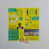 Flyer Physical Distancing - Flyer New Normal - Flyer Corona - Germas