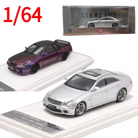 FH Benz CLS 63 AMG Car Model Dicast 1/64 Nissan GTR R32 Alloy Cars Stagea R34 Play Vehicles Collecti
