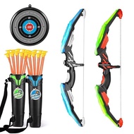 24 小时发货2Pack Set Kids Archery Bow Arrow Toy Set Outdoor Hunting Play with 2 Bow 20 Suction Cup Outdoor Arrows LED Light Up Function Toy F5JEBJ