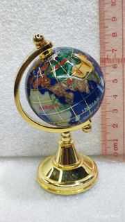 半寶石金色地球儀擺件