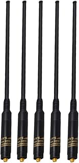 HYS-SG RH660S Extendable Antenna 5Pcs' Dual Band VHF/UHF Telescopic Replacement Antenna Dual Purpose