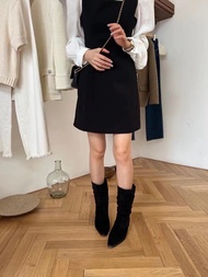 WEAR.SOUL #S555-Ruched Mid-Calf Boots