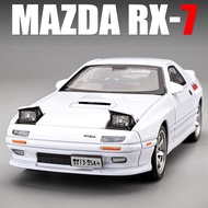 เพชรประดับ1:32 Mazda RX-7 RX7 FC INITIAL D โลหะผสมโลหะของเล่นโมเดลรถ Diecast รถของเล่นเสียงและไฟสำหร