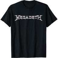 Megadeth Adult T-Shirt - Chrome Logo T-Shirt Fashion Tops for Boys and Girls Distro Ages 1 2 3 4 5 6