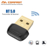 COMFAST USB Bluetooth Adapter BT5.0 BR8651 Chip Wireless USB Dongle For PC Speaker Flatbed Printer Music Audio Receiver