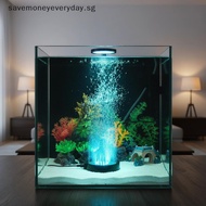 SAV USB Powered LED Aquarium Air Stone Submersible Bubble Diffuser Adjustable for 5-20 Gallon Office