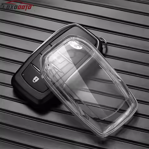 TPU Transparent Car Key Cover Case For Toyota Corolla RAV4 Crown LC200 LK200 Land Cruiser 200 Camry