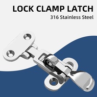 1Pcs Boat Shackle Accessories Locker Hatch Deck Lock Stainless Steel Lockable Clamp Locker Hatch Mar