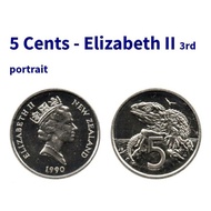 NEW ZEALAND, ELIZABETH II, 5 CENTS