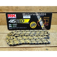 RK ORING CHAIN KLO 415 GOLD CHAIN RANTAI RK ORING GETAH 415 132L Y15ZR LC135 Y15 135LC RS150 EX5 KRI