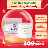 Kem body Rmon kem dưỡng trắng body nâng tone makeup body dưỡng ẩm dưỡng trắng tự nhiên