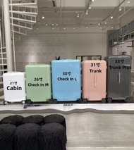 Rimowa essential original classic pilot luggage aluminium hybrid cabin hand carry size 21" 26" 30" 3