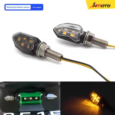 Motorcycle LED Mini Turn Signal Light 5 LED Turn Signal Modification LED Small Turn Signal 12V Volta