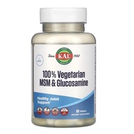 100% Vegetarian MSM &amp; Glucosamine, 60 Tablets