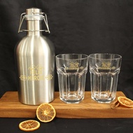 Text Art |禮物—訂製六角扎啤杯套裝|文字雕刻