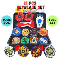 Gasing Set Spinning Toys Box Launcher Stadium Burst Metal Fusion Superking Spinner Valkyrie Fafnir 陀