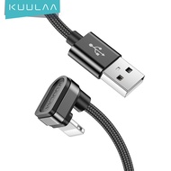 KUULAA Nylon USB Cable For iPhone Cable for iphone 11 pro max 11 XS Max XR X 8 7 6 Plus 6S 5 S Plus iPad mini 4 180 Degree Fast Charging Cables Mobile