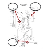 EX200-1 / EX220-1 Hydraulic Excavator Hydraulic Oil Tank O-Ring