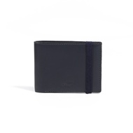 camel active Men Bi Fold Wallet Leather 2 Card Compartments Raw Edge Finished Navy SW7817DP7#NY