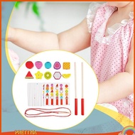 [PrettyiaSG] Fine Motor Skills Toy Beads Stacking Educational Learning Kids Toy Portable for Basic a