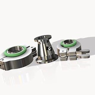 KF25 to KF16 conical Reducer NW25 conical Reducer, SST Centering Ring, FKM O-Rings, Aluminum Wing nu