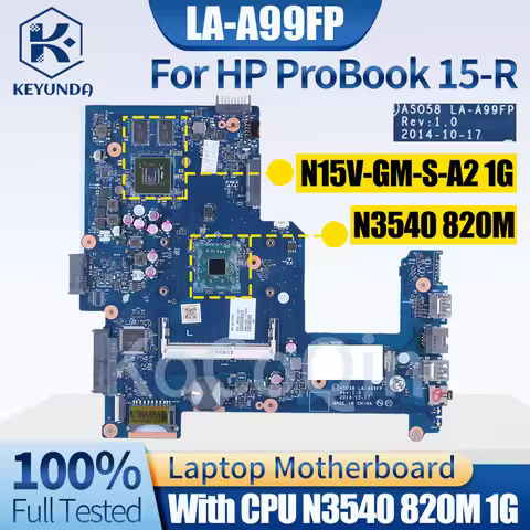 For HP Probook 15-R Notebook Mainboard LA-A99FP SR1YW N15V-GM-S-A2 Laptop Motherboard Full Tested