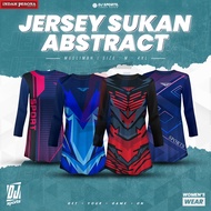 DJ Sport Muslimah Long Sleeve Abstract Jersey - Size M-4XL 666-669