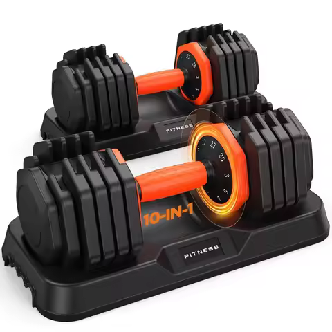 2026 Updated Adjustable Dumbbell Set of 2, 110lbs/50lbs Weights Dumbbell Set with Storage Box, 25lbs