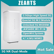 5G MODEM D50 5G Wi-Fi 6 AX5400 RM500Q OPENWRT Home Router LTE N1 N28 N41 N78 CPE SA/NSA ZEARTS AW100