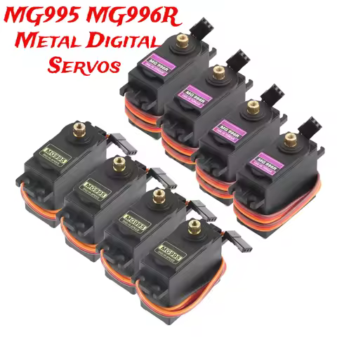 1/2/4/6/10pcs13kg 15kg Metal Servos Digital MG995 MG996 Servo Metal Gear Motor For UNO Robotic Arm C
